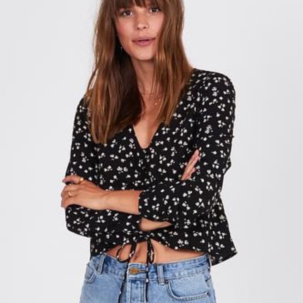 Amuse Society Bianca Woven Top NWOT